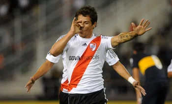 Rodrigo Mora durante su pasaje por River Plate