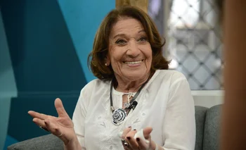 Cristina Morán en 2015, durante una entrevista con El Observador TV