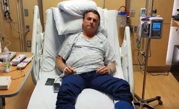 Jair Bolsonaro en el hospital de Orlando