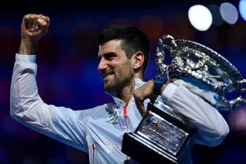 Djokovic feliz con su título 22 de Grand Slam