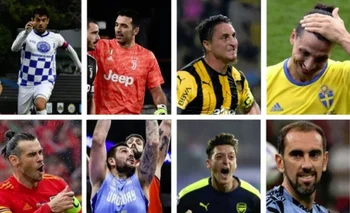 Algunos de los que se retiraron en 2023: Luis Aguiar, Gianluigi Buffon, Cristian Rodríguez, Zlatan Ibrahimovic, Gareth Bale, Esteban Batista, Mesu Özil y Diego Godín