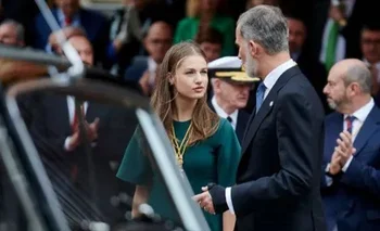La princesa Leonor asiste a una Pascua Militar por primera vez.