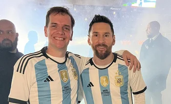Jero Freixas y Lionel Messi