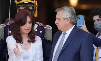 Alberto Fernández y Cristina Kirchner, ex presidente y vice de Argentina.