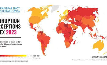 El mapa de la corrupción de acuerdo con la ONG Transparencia Internacional