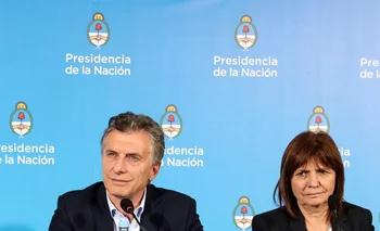 Bullrich fue la ministra de Seguridad del gobierno de Macri
