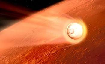 La nave que lleva a Perseverance en su interior ingresará a la atmósfera de Marte a 19.500 km por hora.