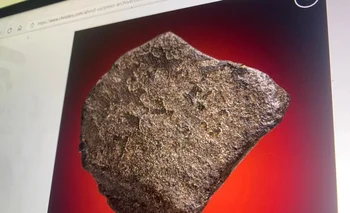 Imagen de la roca de Marte que estuvo en subasta.
