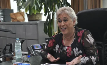 Casilda Echevarría, presidenta del Banco Hipotecario del Uruguay