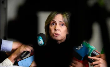La fiscal Gabriela Fossati durante una rueda de prensa. Archivo