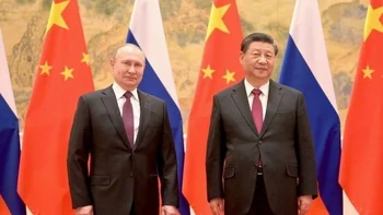  Vladimir Putin y Xi Jinping en 2022.