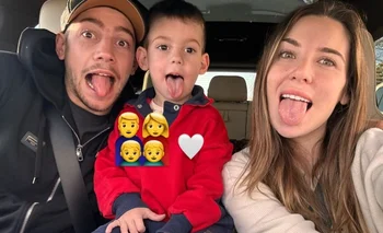 Valverde y su esposa felices con su hijo mayor, Benicio
