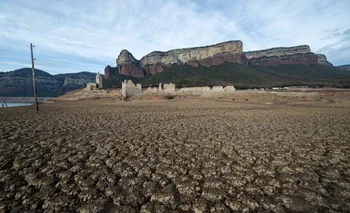 Vista del pantano de Sau, a 22 de enero de 2024, en Barcelona.