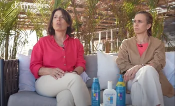 Las dermatólogas de la Sociedad de Dermatología del Uruguay Sofía Nicoletti y Alejandra Larre Borges visitaron el parador de El Observador