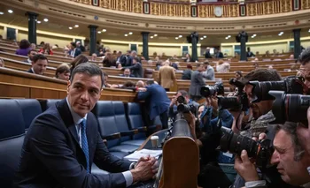 Pedro Sánchez durante la votación de la ley de amnistía |