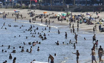 Las playas de Montevideo durante la ola de calor