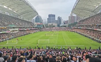 Así estaba el estadio Nacional de Hong Kong en la práctica del Inter Miami