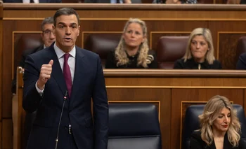 El presidente del Gobierno, Pedro Sánchez, interviene durante una sesión de control al Gobierno, en el Congreso de los Diputados,