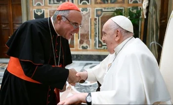 Daniel Sturla junto al papa Francisco.