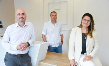 Fernando Martínez, Gerente General, Rodrigo Quintana, Jefe de Operaciones, Valeria Díaz Tognola, Jefa de Marketing