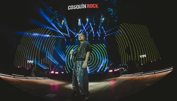 Tiago PZK durante su concierto en el Cosquín Rock de 2024