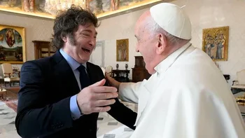 Javier Milei se reunió con el Papa Francisco.