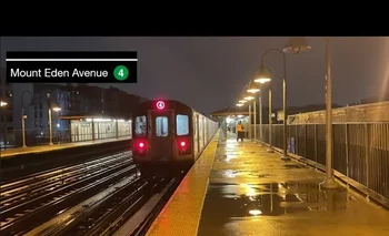 La estación Mount Eden Avenue es una parada de la línea Green line que recorre el trayecto Manhattan-Bronx.