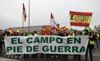 Protestas en Madrid.