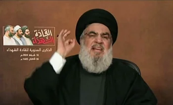 En un discurso televisado, Hassan Nasrallah afirmó que “la respuesta a la masacre debería continuar y aumentar la resistencia” en la frontera entre ambos países. 