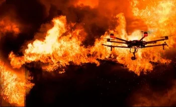Los drones, los ojos fundamentales en la tragedia.