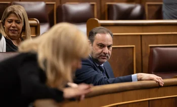 El exministro de Transportes y diputado del PSOE José Luis Ábalos durante una sesión plenaria, en el Congreso de los Diputados.