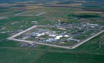 Vista aérea de la planta de Pantex, donde se ensamblan las armas atómicas de Estados Unidos.
