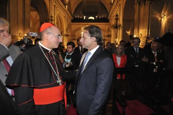 Lacalle Pou recibió la bendición de cinco comunidades religiosas en la Catedral Metropolitana un día después de su asunción presidencial 