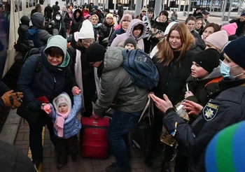Evacuación de civiles en Ucrania