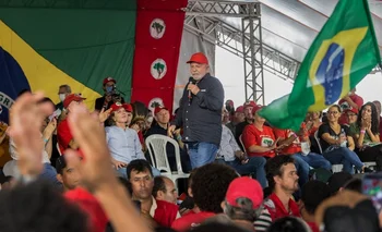 Lula da Silva en un evento en el estado de Paraná