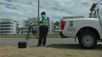 Capturas del video de los nuevos radares de la Intendencia de Maldonado