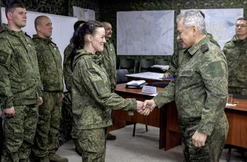 La visita del ministro de Defensa ruso, Sergei Shoigu, a las tropas