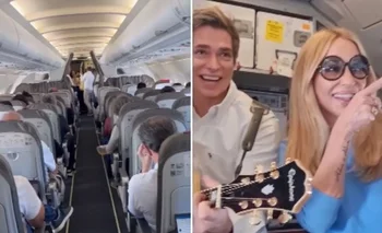 Carlos Baute y Marta Sánchez cantaron en un vuelo para tranquilizar al resto de los pasajeros