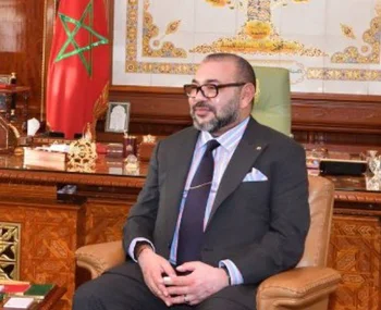 El rey de Marruecos anunciando la candidatura para el Mundial 2030