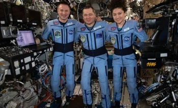 Andrew Morgan, Oleg Skripochka y Jessica Meir han estado más de 200 días en la Estación Espacial Internacional.