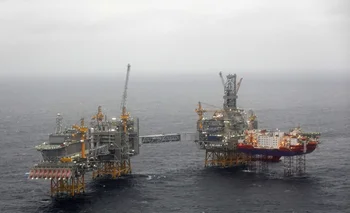 Plataforma petrolera en Noruega.