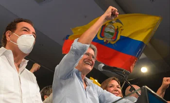 Guillermo Lasso celebra su victoria en Ecuador