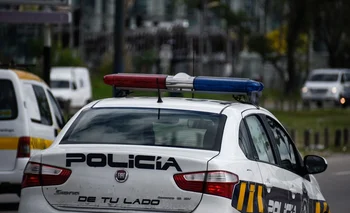 Patrullero de la policía de Montevideo