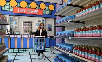 La tienda del Museo del Diseño en Londres abrió sus puertas como un supermercado