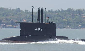 La Armada de Indonesia está en una carrera por encontrar el KRI Nanggala-402, aquí en una foto de archivo.