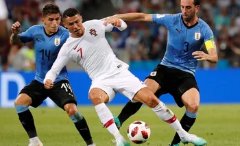 Ronaldo ante Uruguay en Rusia 2018