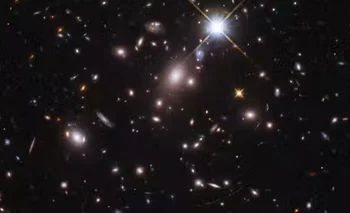 Imagen de la galaxia que albergó a la estrella primordial Eärendel.