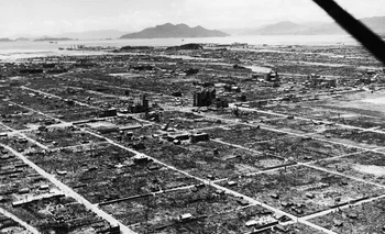 Área donde explotó la bomba atómica en Hiroshima