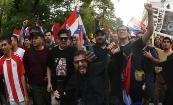 Partidarios del excandidato presidencial Paraguayo "Payo" Cubas
