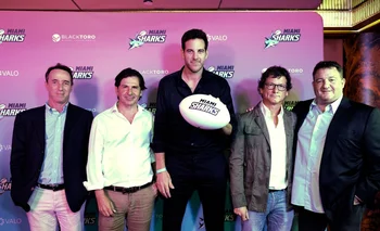 Varias figuras del mundo empresarial y deportivo, como Juan Martín del Potro, asistieron a la presentación de Miami Sharks.